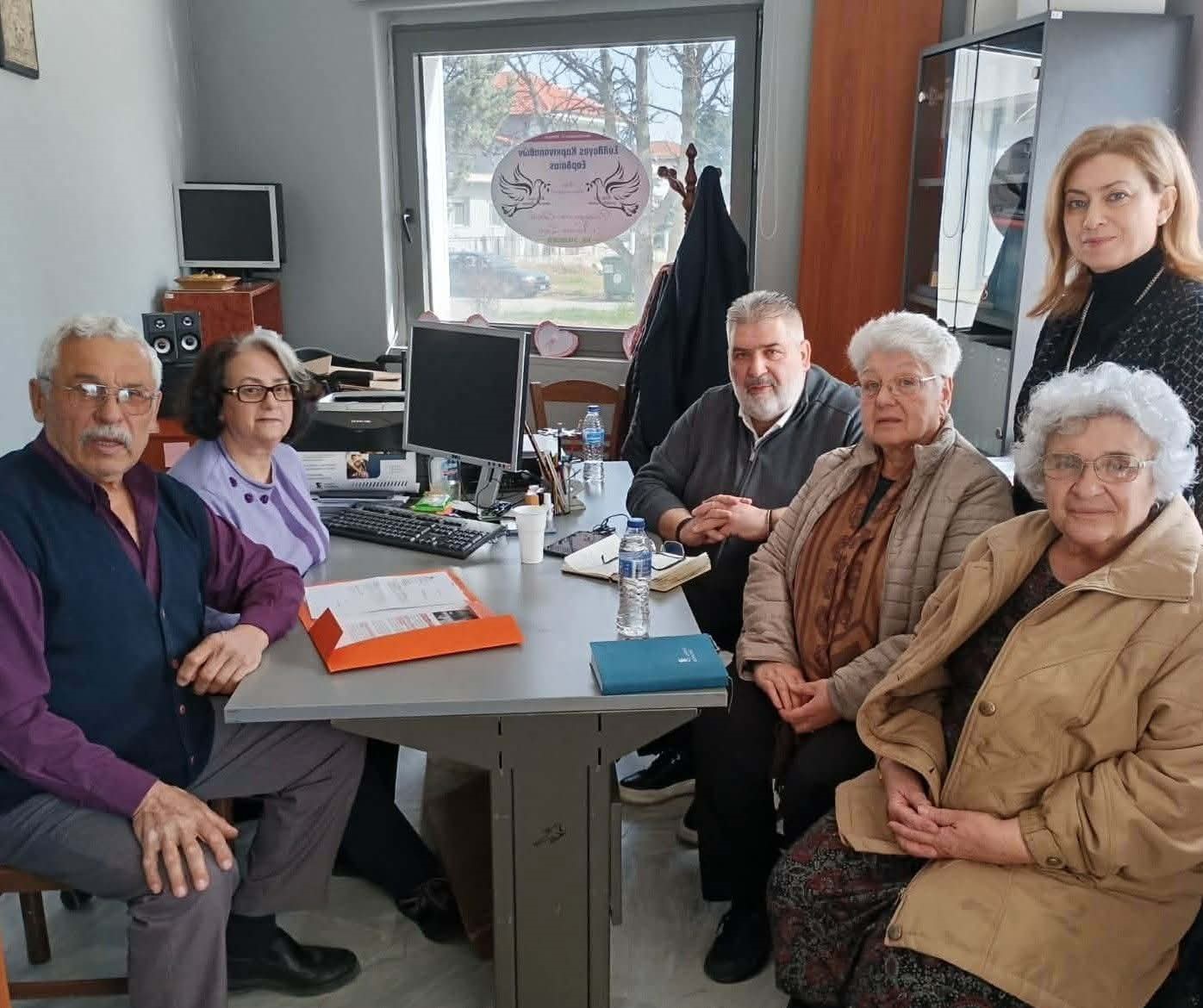 Επίσκεψη κ. Πλακεντά στο  Σύλλογο Καρκινοπαθών -  Συζήτηση για θέματα που αφορούν το Σύλλογο και τις δράσεις του