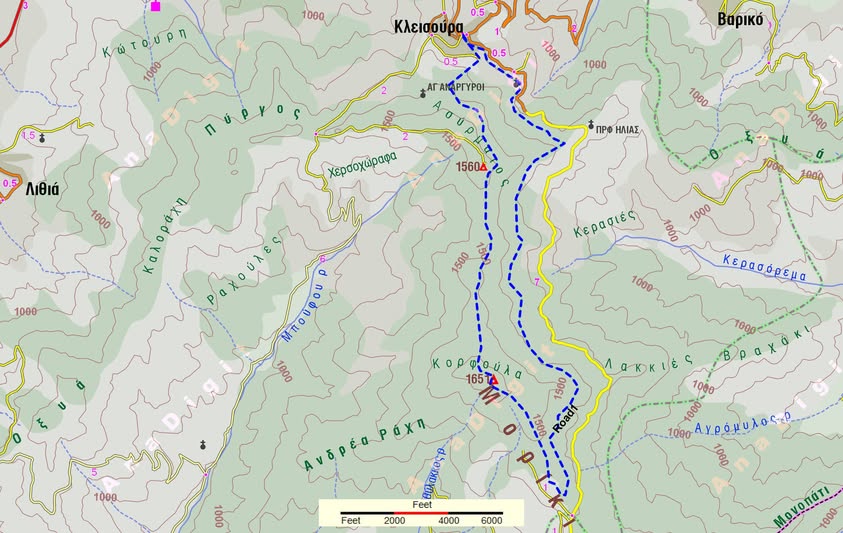 Ορειβατική Λέσχη Εορδαίας Πτολεμαϊδας - Κυριακή 15-3-2026 Μουρίκι
