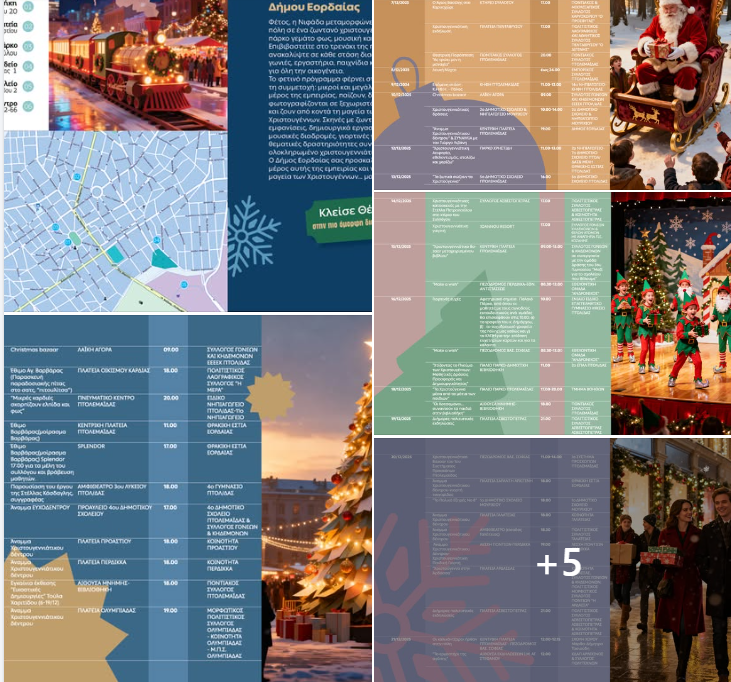 Η «Νιφάδα» φέρνει τη μαγεία των Χριστουγέννων στον Δήμο Εορδαίας «Λευκή Νύχτα», Φωταγώγηση Χριστουγεννιάτικου Δέντρου και Θεματικό Πάρκο «Χριστουγεννιάτικος Κόσμος» στην Εορδαία