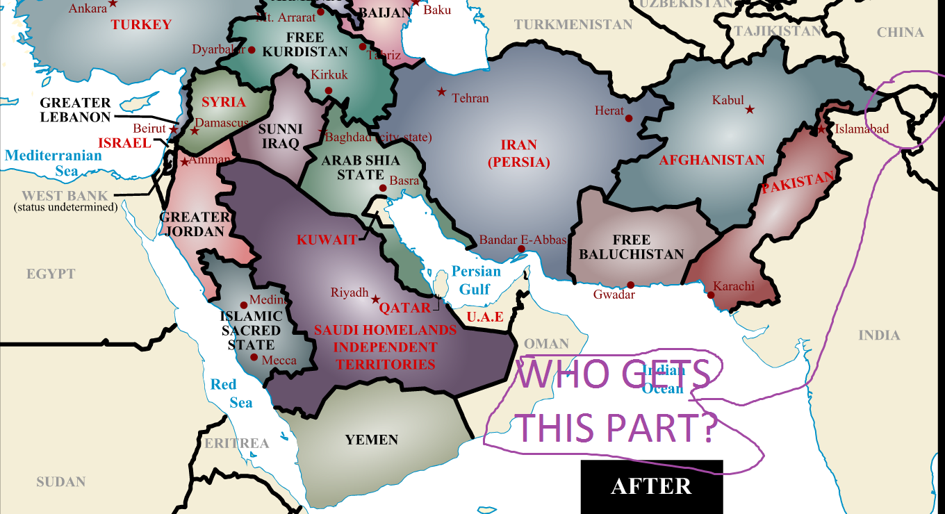 Ptolemais-post: Σχέδιο της Δύσης για το Ιράν – Ο χάρτης που δείχνει πώς θα «σπάσει»... σε έξι ελεγχόμενα κρατίδια