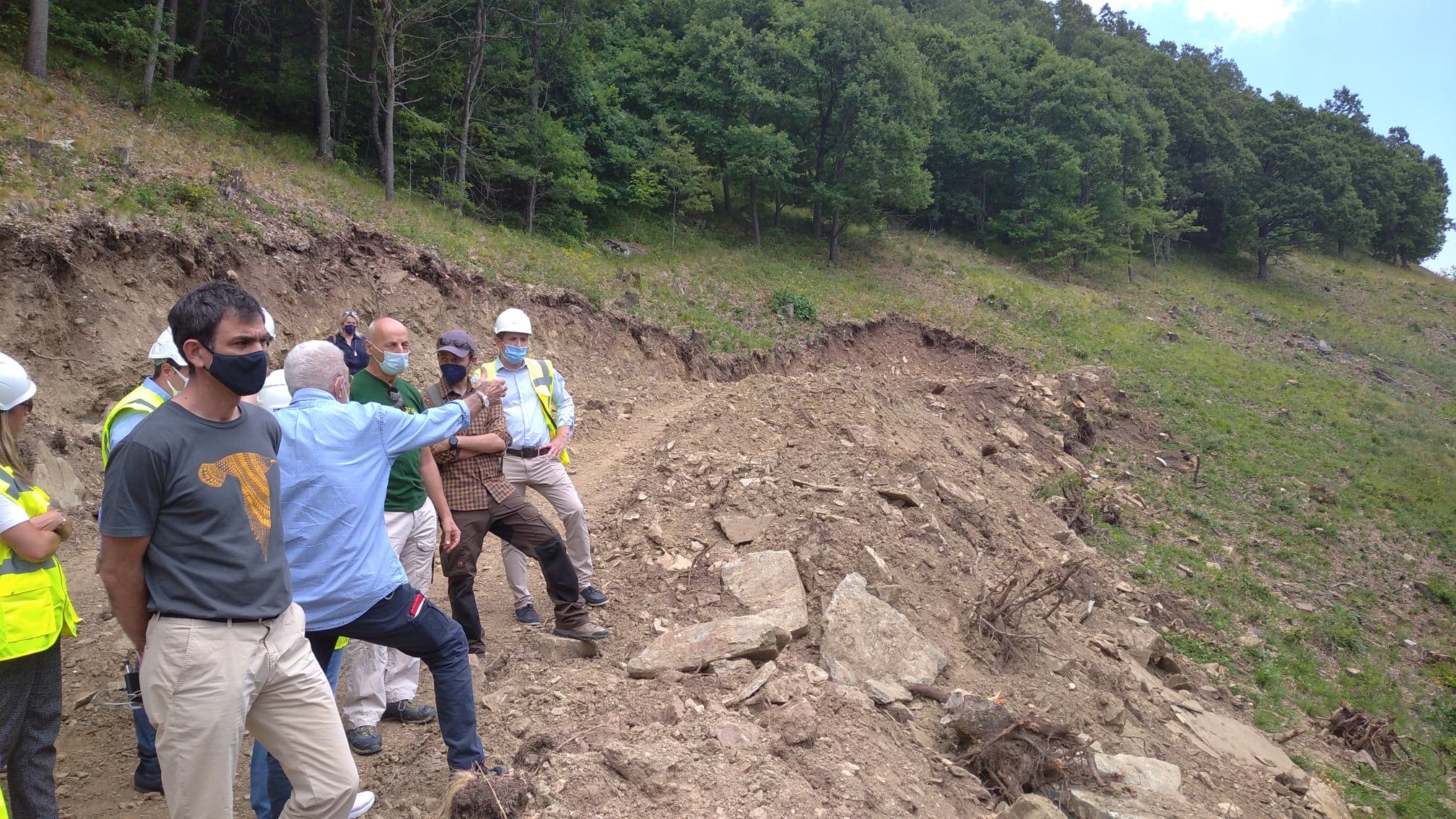  πραγματοποιήθηκε η επίσκεψη της προέδρου του δικαστηρίου Φλώρινας, στον τόπο που σχεδιάζεται η εγκατάσταση αιολικών σταθμών παραγωγής