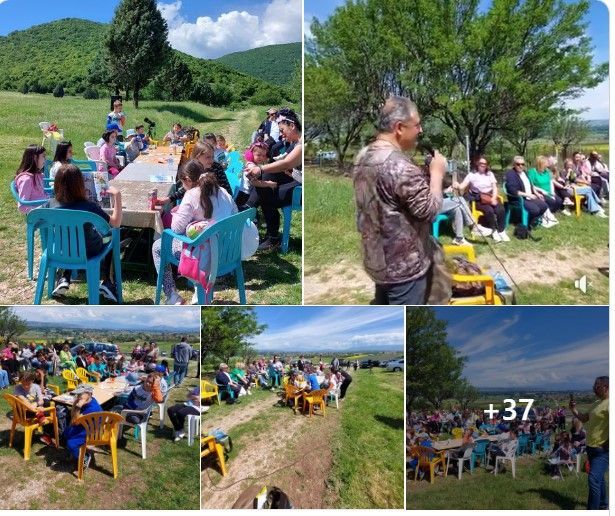 Ενθουσιασμένοι οι συμμετέχοντες στη σημερινή δράση τριών φορέων της Ασβεστόπετρας " Γνωρίζουμε το βουνό μας κάνοντας πικ- νικ". Όλοι μαζί, ανηφόρισαν στους πρόποδες