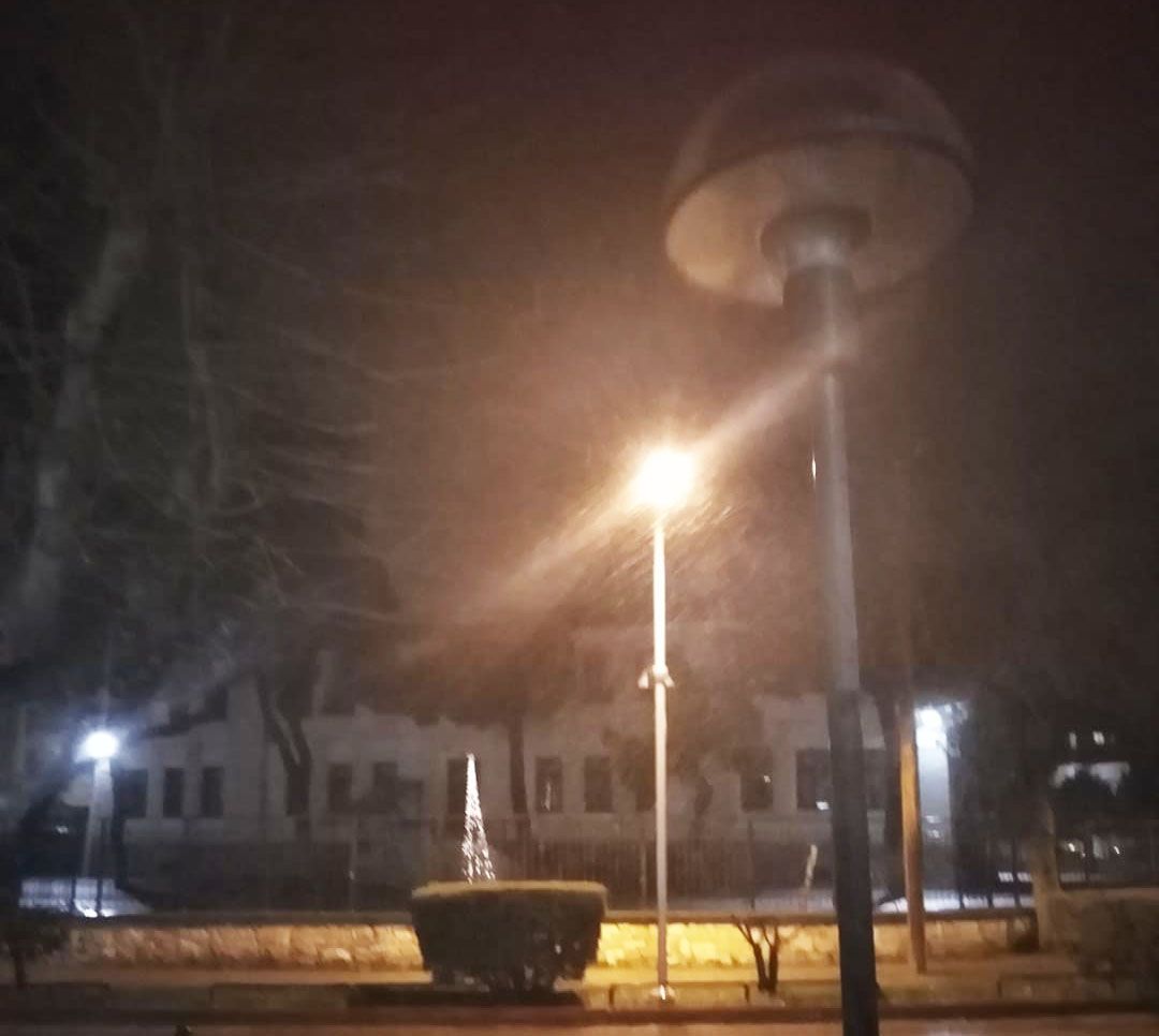 Πτολεμαΐς – Τώρα, το πρώτο χιόνι του χειμώνα