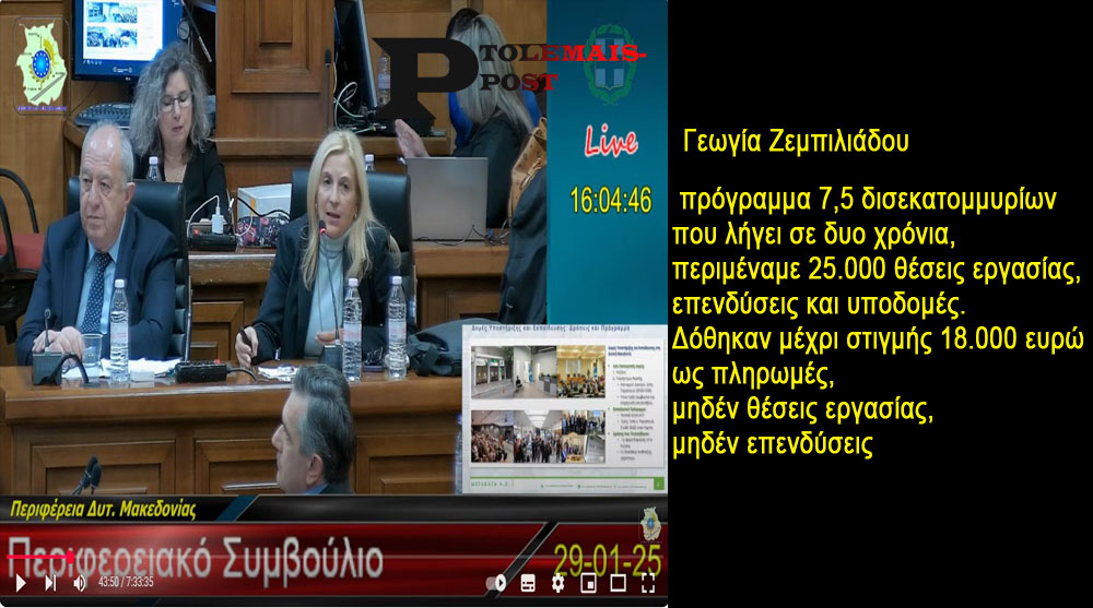 Αμείλικτα ερωτήματα-κοσκινόπροκες της Γ. Ζεμπιλιάδου για την απάτη του ΣΔΑΜ στους Καλλίρη-Γκαράνη