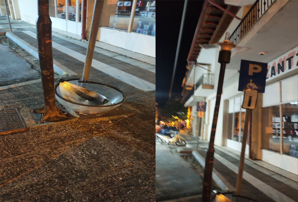 Επί της Πτολεμαίων (κατάστημα Καζαντζή) - Ακούς Δήμαρχε; Σιγά μην ακούει, αλλά δεν έχει σημασία...