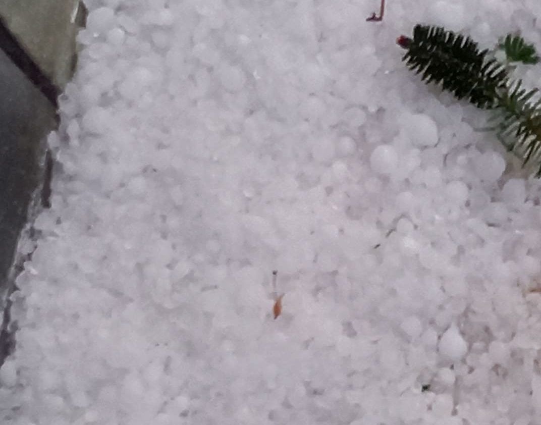 Έντονη χαλαζόπτωση "χτύπησε" την πόλη της Φλώρινας με το χαλάζι να φτάνει το μέγεθος ενός καρυδιού